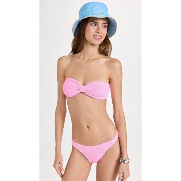 Hunza G Jean Bikini Set in Bubblegum One Size New Womens Swimsuit - Picture 14 of 14